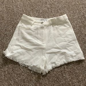 Bershka white waffle shorts. Size small.